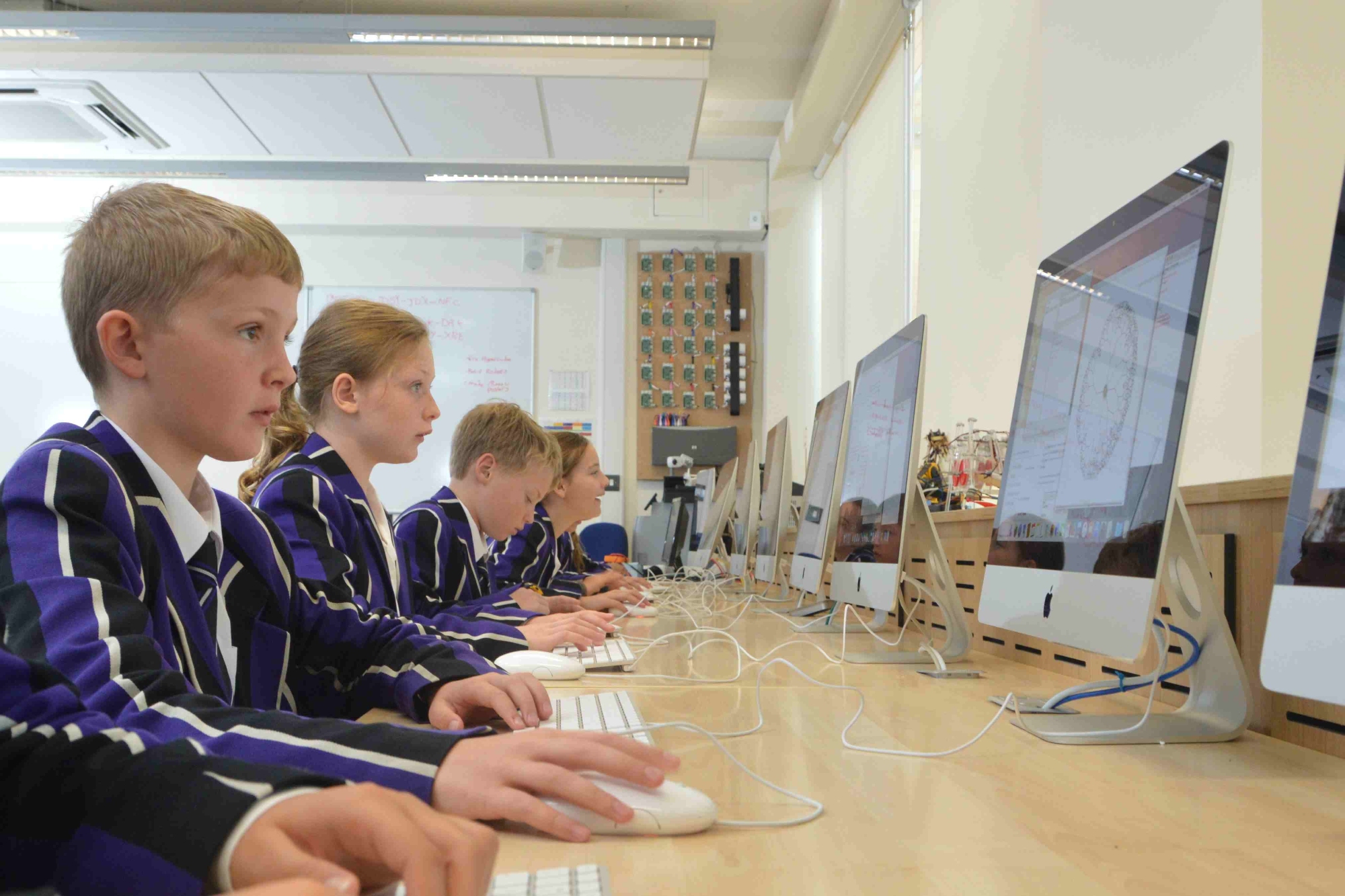 Pupil in a Digital Learning Lesson at Kimbolton School
