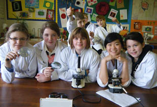 Kimbolton School Students in a Biology lesson