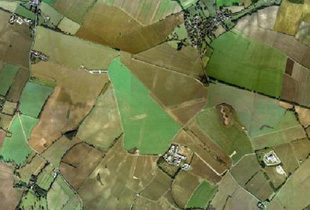 Aerial photo of Kimbolton Airfield Today