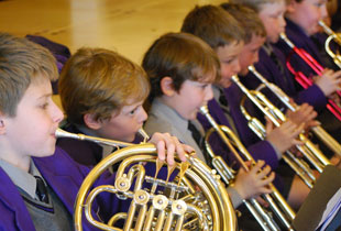Brass Players at Kimbolton Prep School