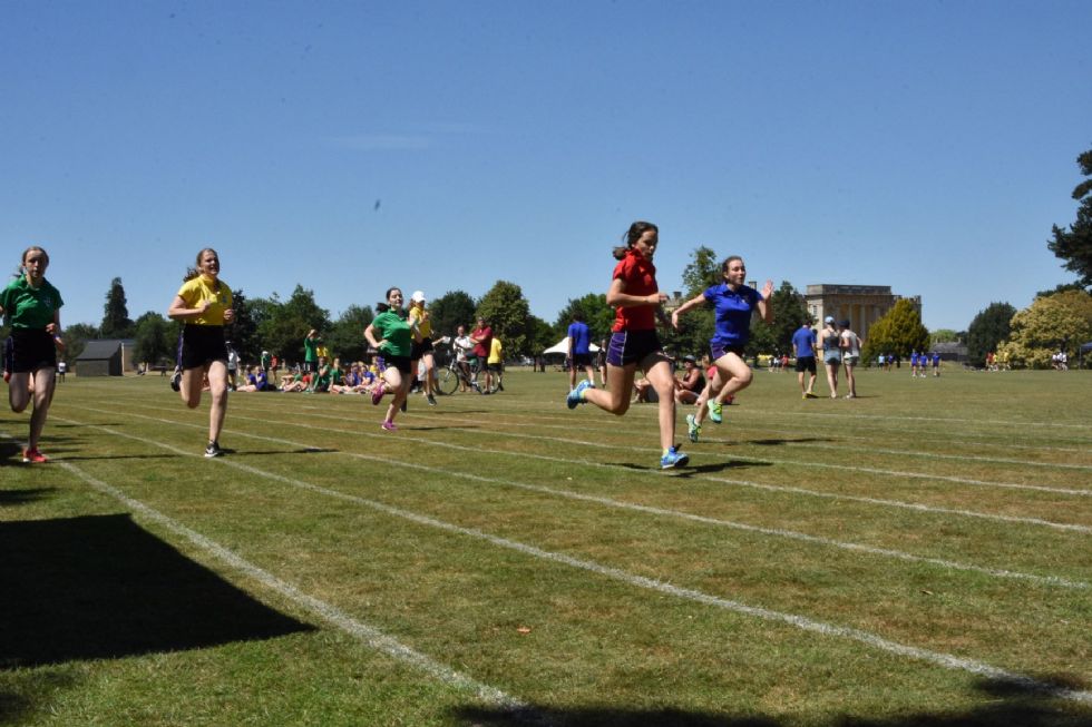 A Relay Race During Sports Day at Kimbolton School