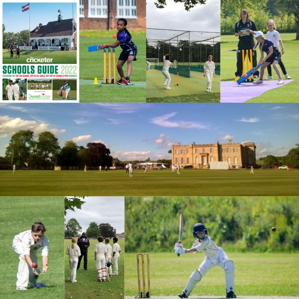 Pupils playing cricket at Kimbolton School in Cambridgeshire